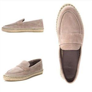 VINCE Daria Gray Suede Espadrille Loafers Sneakers Shoes Flats Sz 9 $295 leather